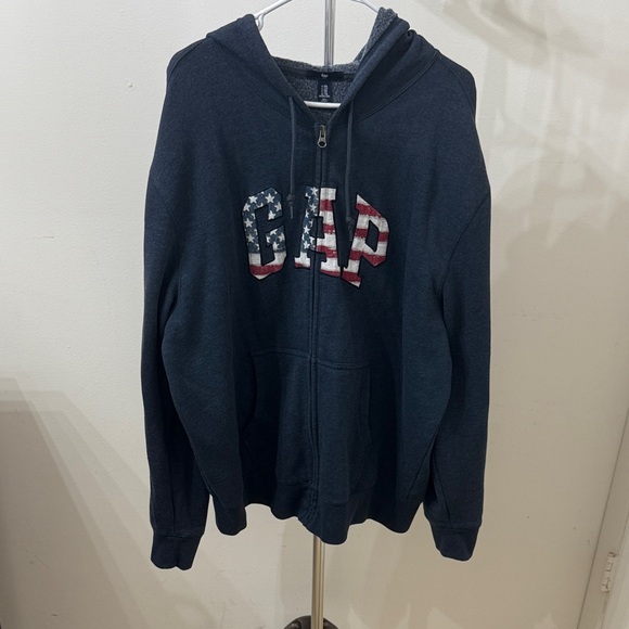 GAP Men's Dark Blue Zip-Up Sweater - Picture 1 of 6